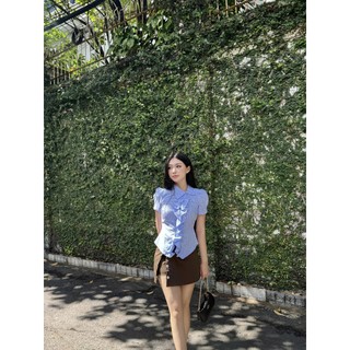 Chân Váy Nữ XIHOS Chữ A Basic Phối Nút Thời Trang GOÛT DE JUN