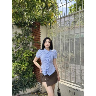 Chân Váy Nữ XIHOS Chữ A Basic Phối Nút Thời Trang GOÛT DE JUN