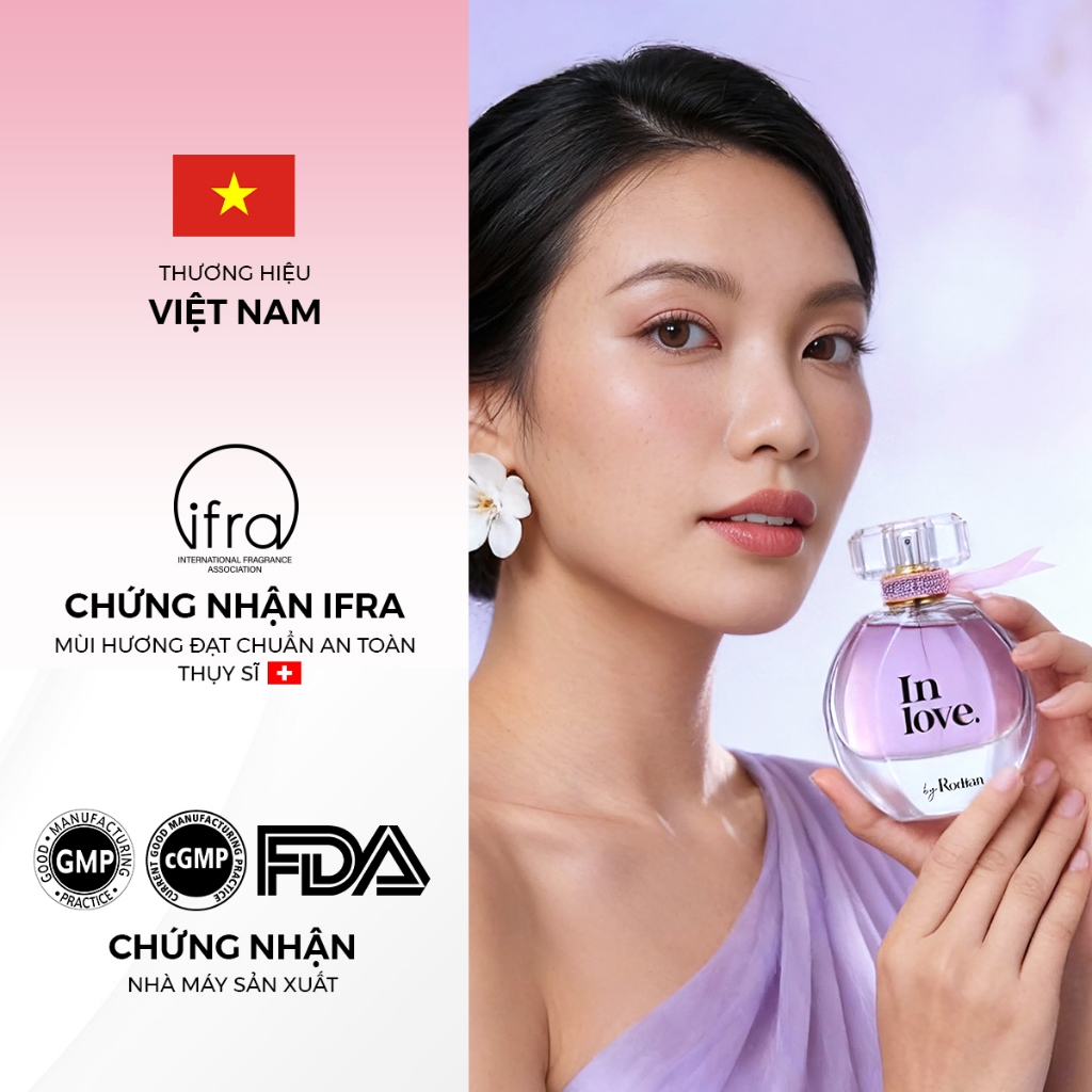 Nước Hoa Nữ Rodian In Love Eau De Parfum 50ml Ngọt Ngào, Sang Trọng, Quyến Rũ Lưu Hương Lâu Cho Body