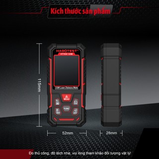HABOTEST HT7050 Máy đo tầm laser 50M / 80 / 120M Dụng cụ đo tầm laser ngoài trời trong nhà Máy đo tầm laser cầm tay có