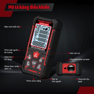 HABOTEST HT7050 Máy đo tầm laser 50M / 80 / 120M Dụng cụ đo tầm laser ngoài trời trong nhà Máy đo tầm laser cầm tay có