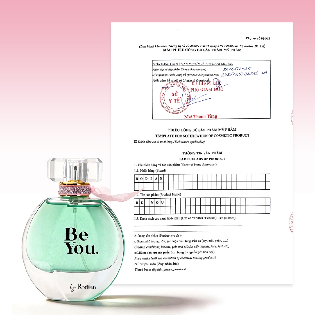 Nước Hoa Nữ Rodian Be You Eau De Parfum 50 ml Chính Hãng Hương Sang Trọng, Quý Phái, Thu Hút