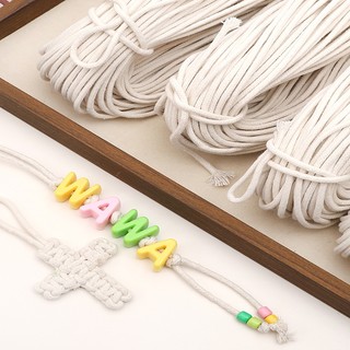 Sợi Lanh Tự Nhiên 3mm 4-10m/Túi Dùng Làm Trang Sức, Móc Chìa Khóa, Phụ Kiện Túi DIY