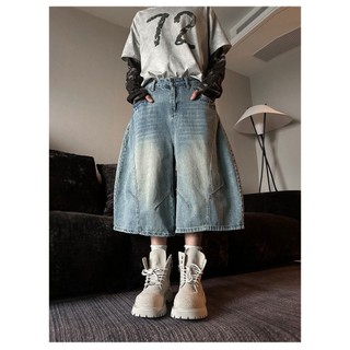 Quần Wide Leg Short Jeans Avocado Nam Nữ Ống Cong Rộng, Quần Jeans Short Lửng Phong Cách Cá Tính