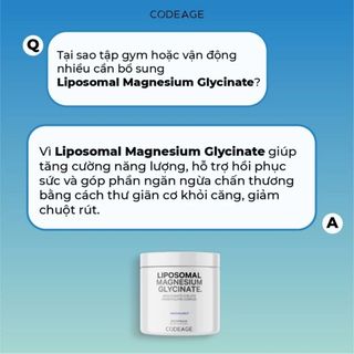TPBVSK Viên Uống Bảo Vệ Sức Khỏe Codeage Liposomal Magnesium Glycinate, Hộp 240 Viên