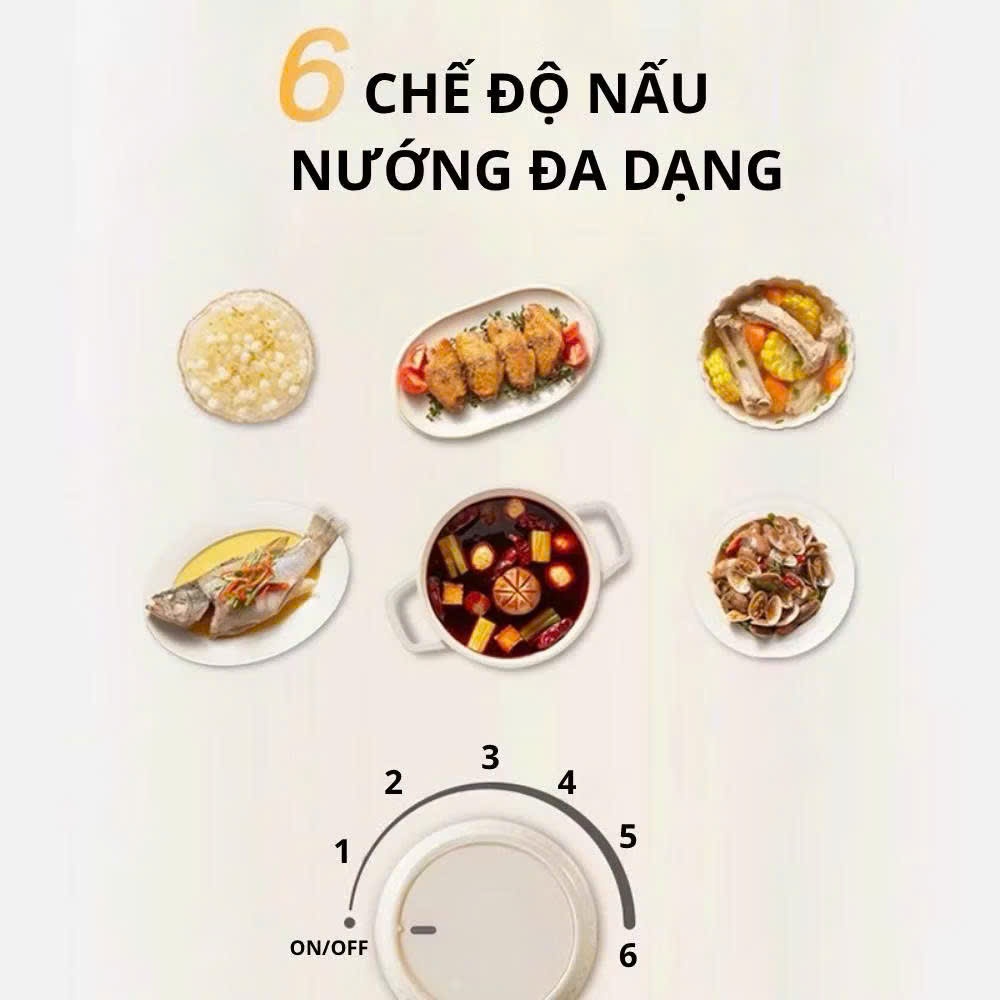 Bếp từ tròn Gropa mặt kính cường lực 2200W - Hàng chính hãng bảo hành 12 tháng - ảnh 8