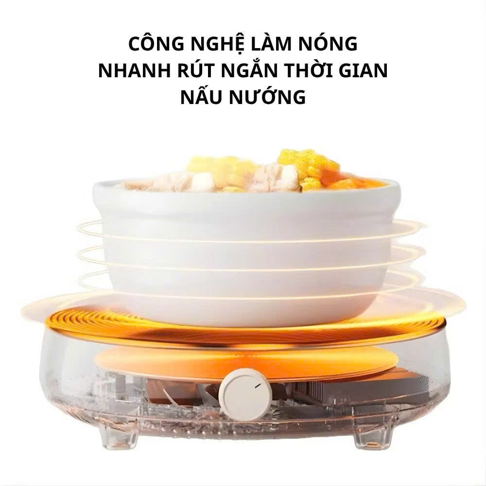 Bếp từ tròn Gropa mặt kính cường lực 2200W - Hàng chính hãng bảo hành 12 tháng - ảnh 9