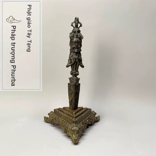 Chày Kim Cương Vajra Ba Mặt Phuba Tây Tạng Nepal - Pháp Khí Phật Giáo, Đồ Phong Thủy Bình An May Mắn
