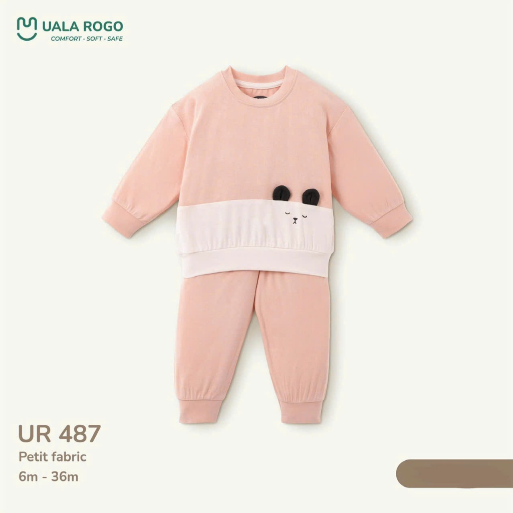 (6,5-16kg, 6-36M) Bộ Quần Áo Dài Tay Mềm Mại Cho Bé Uala UR487 UR488 UR269 UR506 UR301 UR499