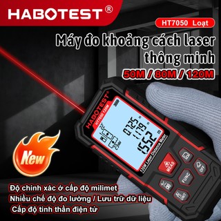 HABOTEST HT7050 Máy đo tầm laser 50M / 80 / 120M Dụng cụ đo tầm laser ngoài trời trong nhà Máy đo tầm laser cầm tay có