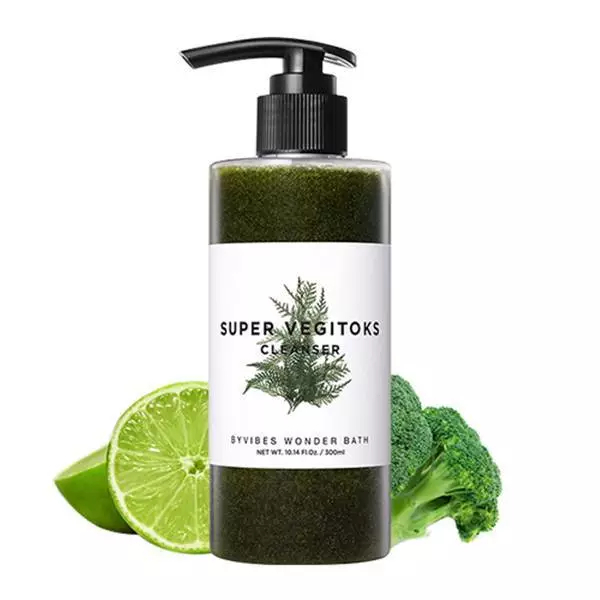 Sữa Rửa Mặt Rau Củ Thải Độc  Wonder Bath Super Vegitoks Cleanser 300ml Hàn Quốc - Ever Queen