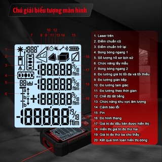 HABOTEST HT7050 Máy đo tầm laser 50M / 80 / 120M Dụng cụ đo tầm laser ngoài trời trong nhà Máy đo tầm laser cầm tay có