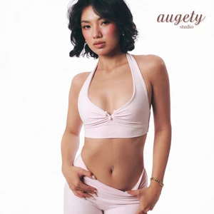 Áo Bra Nữ Cố Yếm Nút Bọc Hỗ Trợ Định Hình Ngực Augety Studio, SEVY Halter Bra