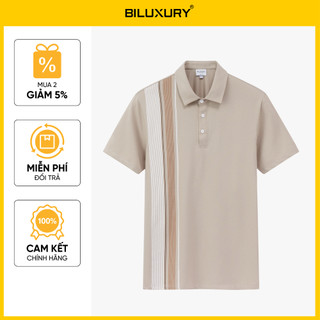 [T7_SALE 20%_HT] Áo Polo Nam Thiết Kế 1APCT672BEI Biluxury Form Slimfit Thoáng Mát Bền Màu