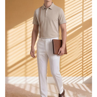 [T7_SALE 20%_HT] Áo Polo Nam Thiết Kế 1APCT672BEI Biluxury Form Slimfit Thoáng Mát Bền Màu
