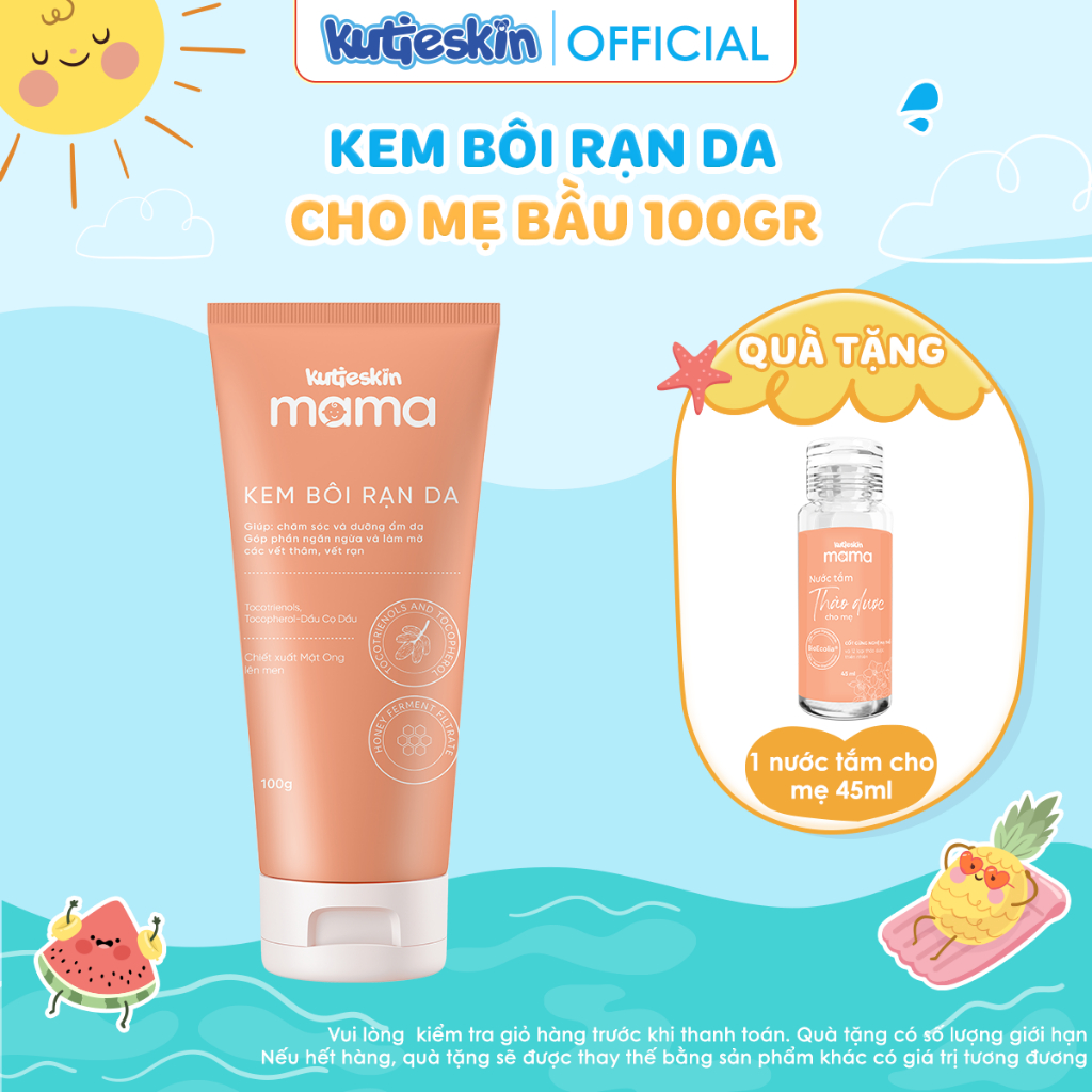 Kem Bôi Rạn Da Cho Mẹ Bầu Kutieskin MaMa 100g