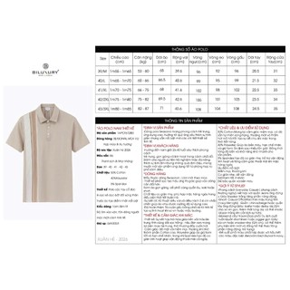 [T7_SALE 20%_HT] Áo Polo Nam Thiết Kế 1APCT672BEI Biluxury Form Slimfit Thoáng Mát Bền Màu