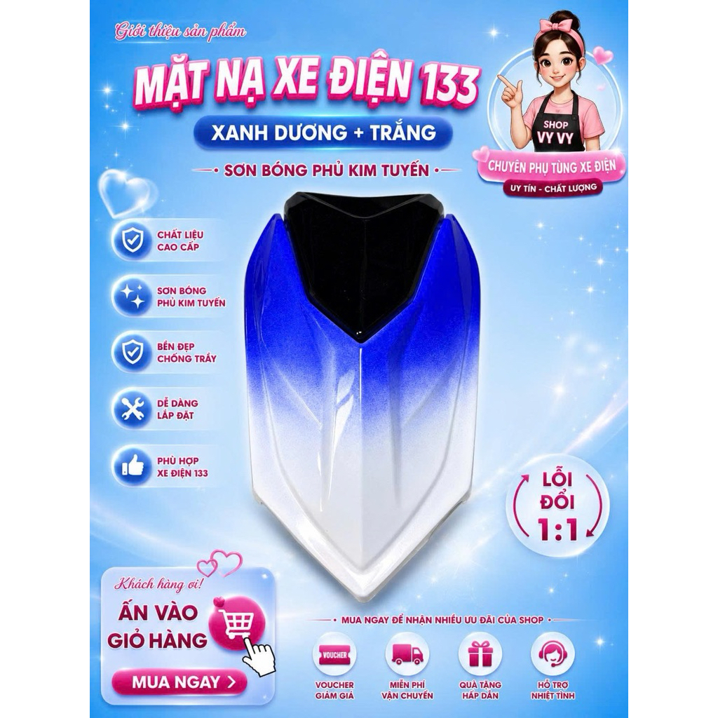 Mặt Nạ không tem xe 133 đủ màu