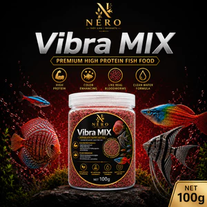 Cám Trùng Huyết NERO VIBRA MIX Cá Cảnh - Tạo Hình Sâu Đỏ, Siêu Kích Màu & Tăng Trưởng