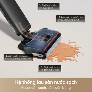 Máy Hút Bụi Lau Nhà Dreame H16 GT | Lực Hút 23k Pa | Tự Động Giặt Sấy Giẻ Lau | Bảo Hành 24 Tháng