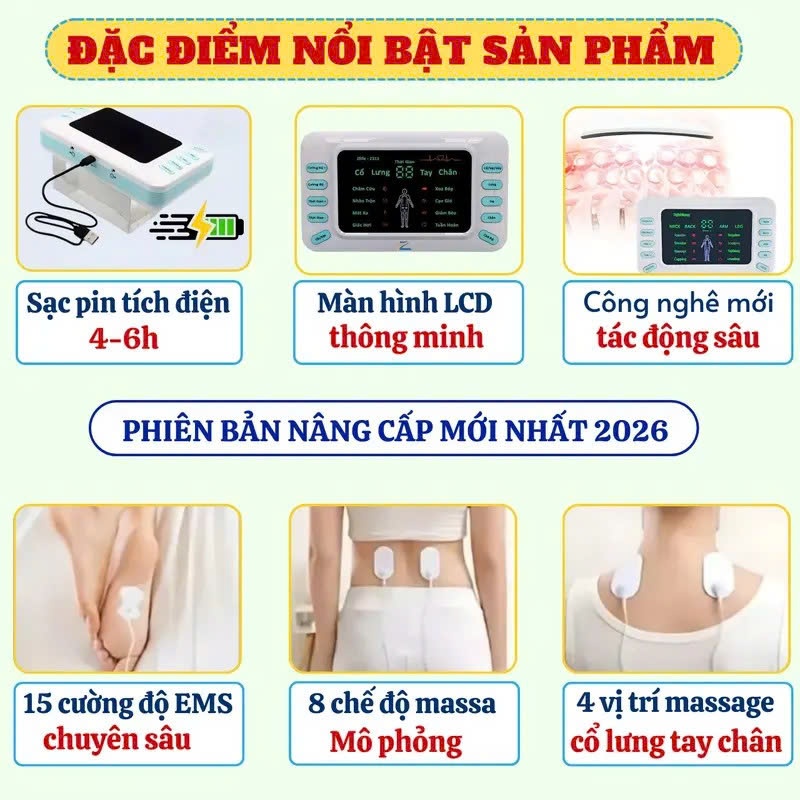 Miếng Dán Máy Massage Xung Điện YTK-309B, Miếng Dán Mát Xa Điện Xung Thay Thế EMS Cao Cấp