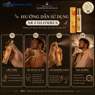 Nước Hoa Unisex Hương Thơm 6-8 tiếng Cá Tính, Bí Ẩn & Đậm Chất Nghệ Sĩ, SR Colombus