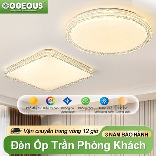 【COD】Đèn ốp trần 2 lớp 40cm/50cm 48W/72W 3 màu – Dùng cho phòng ngủ, phòng khách AC220V