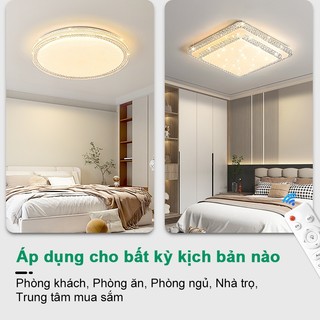 【COD】Đèn ốp trần 2 lớp 40cm/50cm 48W/72W 3 màu – Dùng cho phòng ngủ, phòng khách AC220V