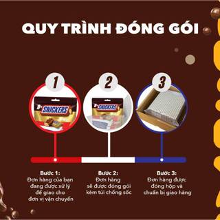 Combo 3 Túi kẹo Sôcôla nhân đậu phộng Snickers MINIs 80g (3 hộp x 8 thanh)