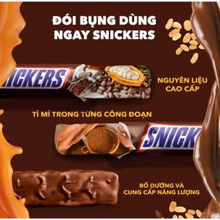 Combo 3 Túi kẹo Sôcôla nhân đậu phộng Snickers MINIs 80g (3 hộp x 8 thanh)