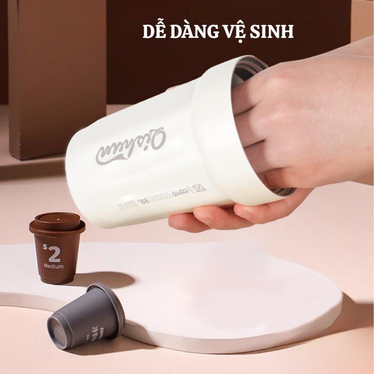 Cốc giữ nhiệt có nắp Inox 316 dung tích 450ml hàng nội địa Trung giữ nhiệt đến 12h