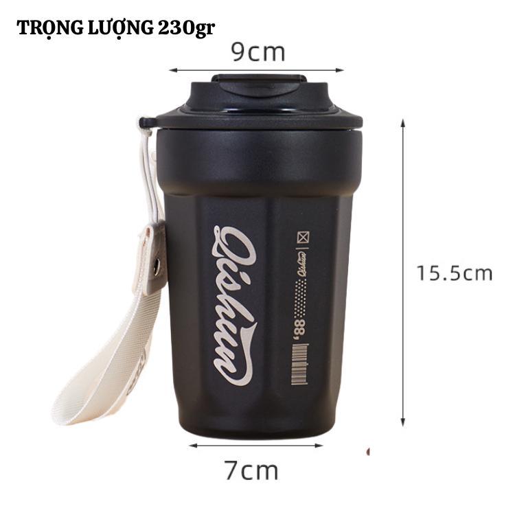 Cốc giữ nhiệt có nắp Inox 316 dung tích 450ml hàng nội địa Trung giữ nhiệt đến 12h