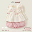 Set Bộ Áo Babydoll + Quần Bí Vải Thô Cho Bé Gái Size Từ 8-22kg