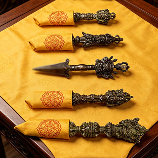 Chày Kim Cương Vajra Ba Mặt Phuba Tây Tạng Nepal - Pháp Khí Phật Giáo, Đồ Phong Thủy Bình An May Mắn