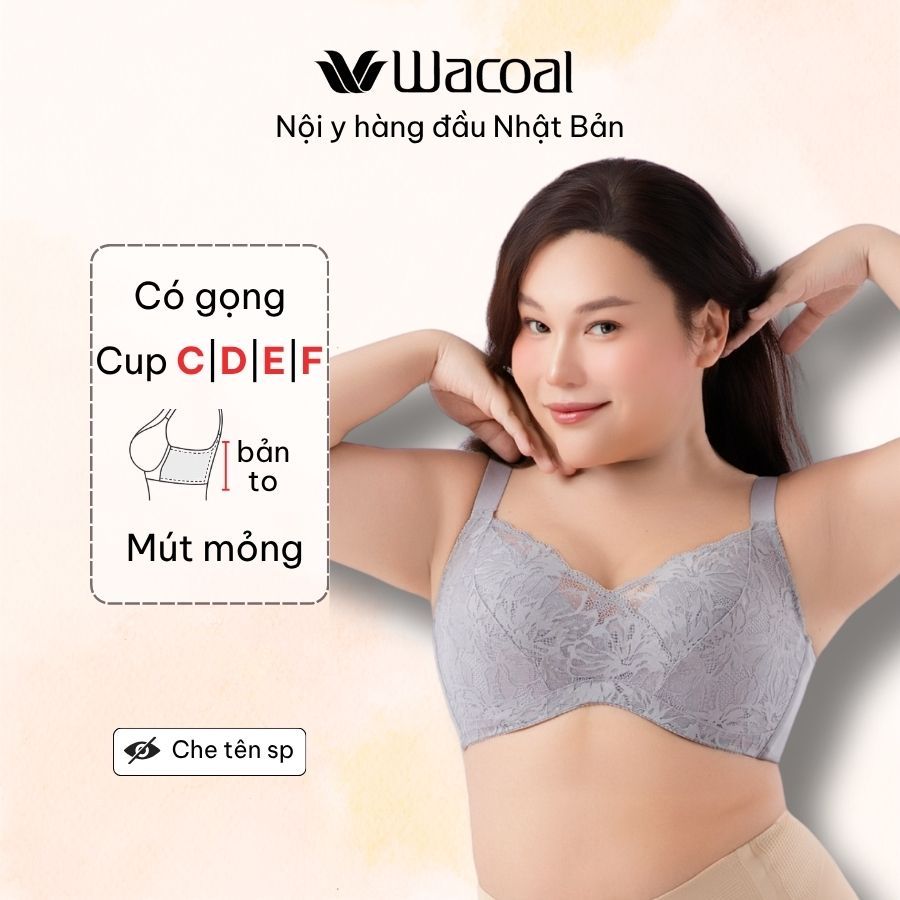 Áo lót nữ Wacoal IHB6507 full cup có gọng nâng ôm cố định, giảm áp lực lên vai