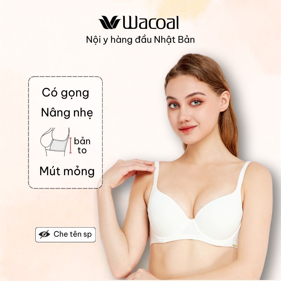 Combo 2 áo ngực nữ Wacoal mút mỏng nâng ngực có gọng bản lưng chữ U - IIB5252