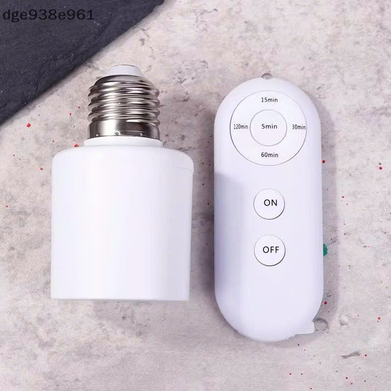 ( Tặng bóng 30W)Đui Đèn E27 Điều Khiển Từ Xa Qua Remote DK02 - Hẹn Giờ Tiện Dụng, Bật Tắt Linh Hoạt, Tiện Lợi