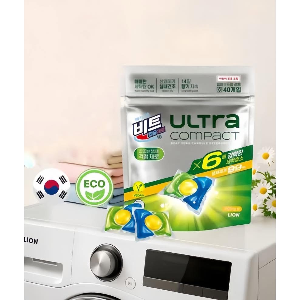 V35_ Viên giặt Quần Áo Thuần Chay LION Ultra Compact Lưu Hương Lâu ( giao mùi ngẫu nhiên)