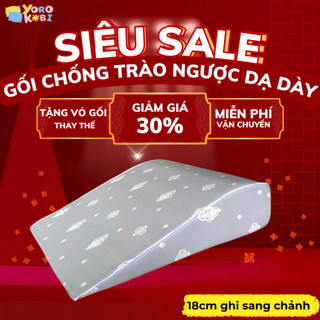 [HOẢ TỐC 4H] Gối Chống Trào Ngược Dạ Dày Người Lớn Yorokobi Chính Hãng Duy Nhất Tích Hợp Thoái Hoá Đốt Sống Cổ