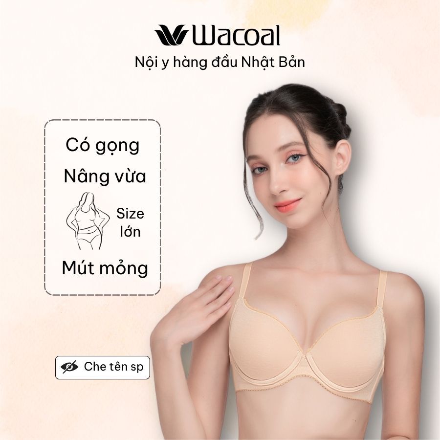 Áo ngực có gọng Wacoal IHB3015 (có size lớn) mút mỏng nâng vừa - HB3015