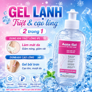 Gel triệt- cạo lông cho máy mini tại nhà -Gel trắng dùng cho máy triệt lông - dung tích 250ml