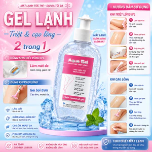 Gel triệt- cạo lông cho máy mini tại nhà -Gel trắng dùng cho máy triệt lông - dung tích 250ml
