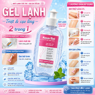 Gel triệt- cạo lông cho máy mini tại nhà -Gel trắng dùng cho máy triệt lông - dung tích 250ml