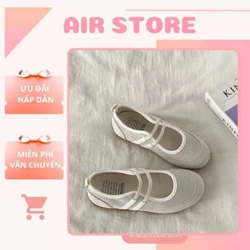 Giày Ballet Mary Jane, Giày Mary Jane Nữ Phong Cách Thời Thượng Lùi 1 Size N38 || Air Sneaker