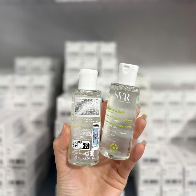 (Mini 75ml) Nước Tẩy Trang SVR Micellar Giúp Loại Bỏ Dầu Cho Da 75ml