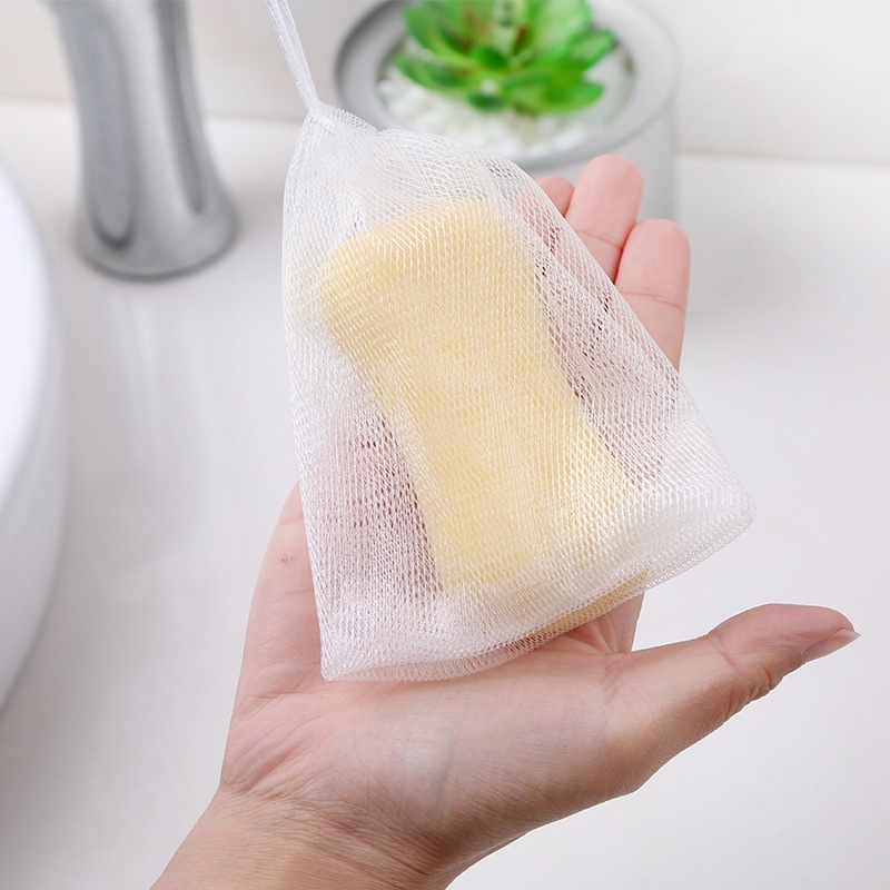 ✨Homie✨Túi Lưới Tạo Bọt Xà Phòng - Bao Lưới Đựng Xà Bông Tiện Lợi - 2 Lớp Có Dây Rút