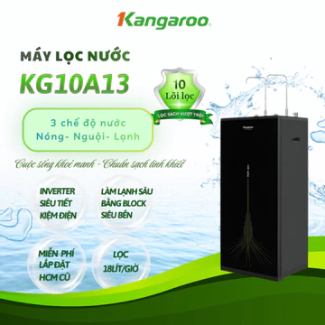 Máy lọc nước RO nóng nguội lạnh Hydrogen Kangaroo KG10A13 10 lõi - Máy lọc nước Trưng Bày - Miễn Phí lắp đặt TP.HCM