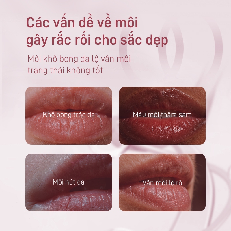 Son dưỡng nhiệt đổi màu LYDIMOON 3g dưỡng ẩm không nhờn, đổi màu pH hồng tự nhiên, Hồng Tự Nhiên Như Son Dưỡng