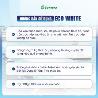 Mua Thùng 12 Hộp Men Vi Sinh Eco White 250g - Hỗ Trợ Giảm Phân Trắng, Ổn Định Đường Ruột, Tôm Cá Ăn Khoẻ
