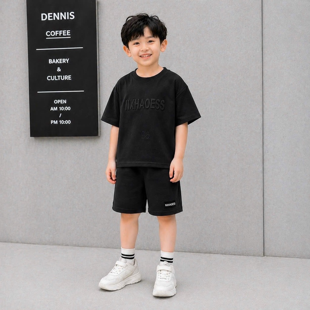 SET BỘ THỂ THAO BÉ TRAI BASIC CAO CẤP – THUN COTTON MỀM MÁT